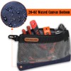 WELKINLAND 12-Inch Waxed Canvas Tool Pouches, 4PCS-Set Clear Tool Pouch,