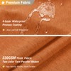 BTTN 78 Inch Long Shower Curtain - Linen Textured Weighted