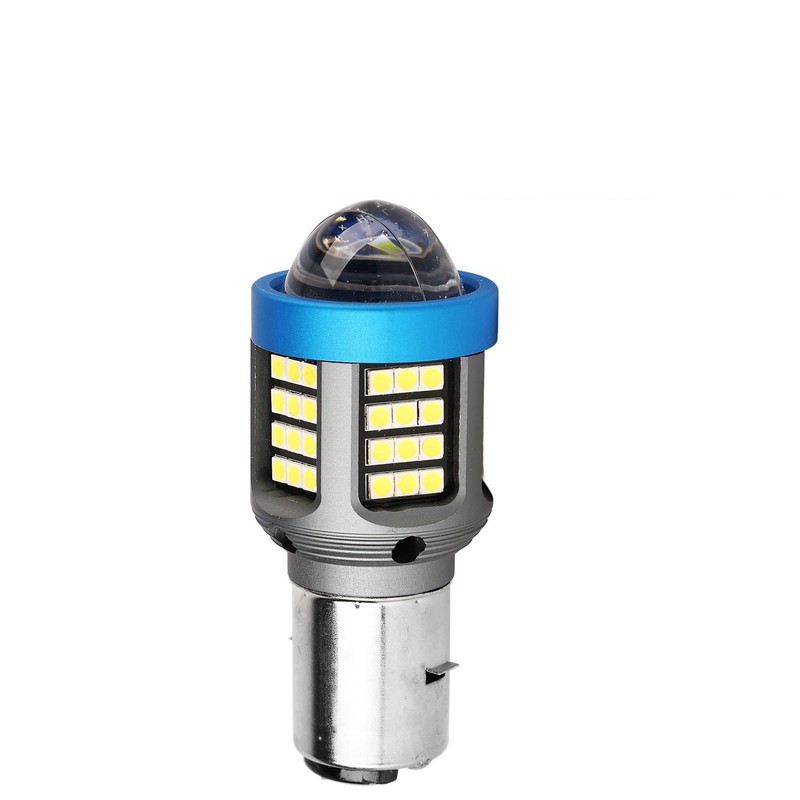 LED Motorcycle Headlight Bulb White High Brightness Wide View Aluminium
