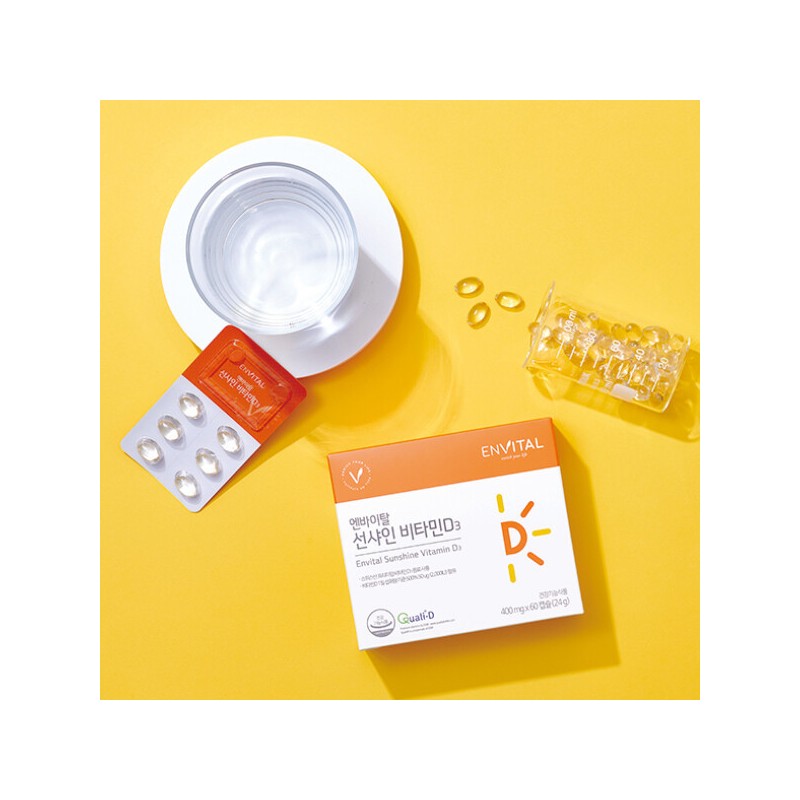 (Envital) Sunshine Vitamin D3 400mg / (엔바이탈) 선샤인 비타민D3 400mg