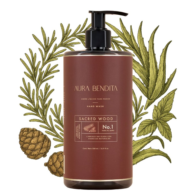 Jabón líquido para manos con aceites esenciales de cedro 500ml