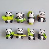 8Pcs Cute Panda Fridge Magnet 3D Simulation Panda Fridge Magnet,