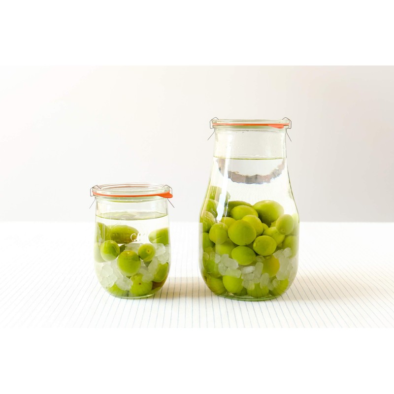 Marks International WECK WE-745 Tulip Shape Glass Storage Container, 3.3