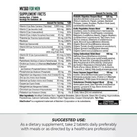 NDS Nutrition MV-360 For Men, 5-in-1 Complete Multivitamin for Men 60 Tablets