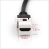 VCE 2-Pack HDMI Keystone Jack, Female to Female HDMI Pigtail