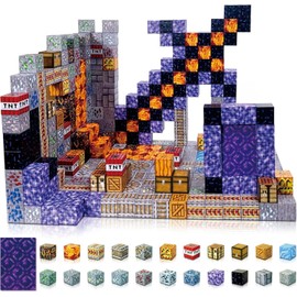 Yolla Loos Magnetic Building Blocks, Pack of 70 Magnetic Building Blocks, Suitable for Children from 4 Years, Magnetic Dark Portal, Building World Toy, Magnetic Building Blocks, Suitable for Children