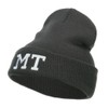 e4Hats.com MT Montana State Embroidered Long Beanie - Dk Grey