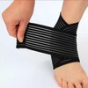 LNSYSNS Elastische Bandage, 4 Stück Schwarz Oberschenkelbandage, Selbstklebende Bandage, Kniebandage