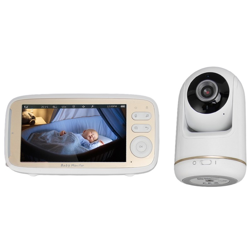 5in Baby Monitor with Camera and Audio Remote PTZ Night