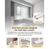Ezcasch Ceiling Curtain Track Set - Dual Track Ceiling Mount