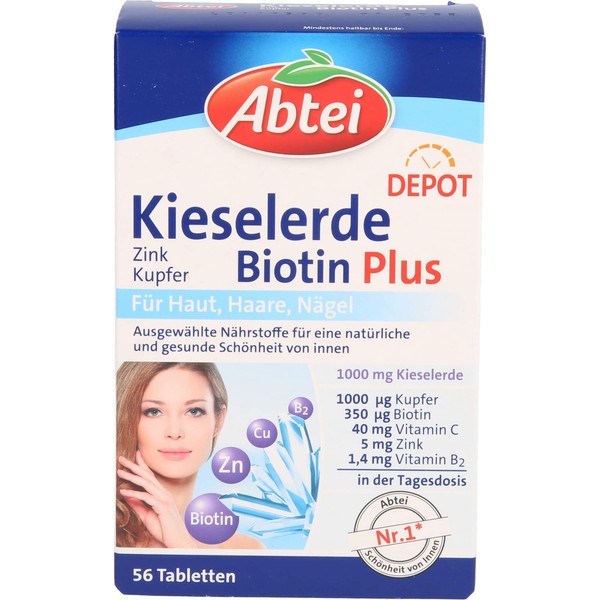 ABTEI Kieselerde Plus Biotin Depot Tabletten 56 St