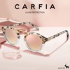 CARFIA Round Polarized Sunglasses Women with Mirrored & UV Protection