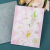 Briartw 3D Embossing Folder for Card Making,Lily Flowers Clear Plastic