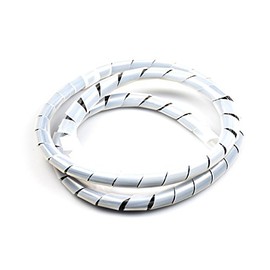 Spiral Binding/Band - Clear-White Cable Tidy Wrap Large (1meter/3.3ft) (Natural, Large 22mm (19-115mm))
