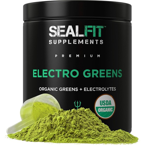 SEALFIT ElectroGreens | USDA Organic Superfood + Electrolyte Powder |