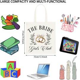Bride Gift Bridal Shower Gift The Bride Girls Club Tote Bag Bride Bachelorette Party Gift Bride Wedding Gift (Bride Girls Club Tote)