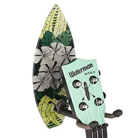 String Swing Ukulele Adhesive Wall Mount Surfboard Stand for Mandolin and Ukele Concert Pineapple Soprano Tenor and Baritone Compatible  Case Alternative Kit for Home or Studio - Surfboard CC62UK-SG