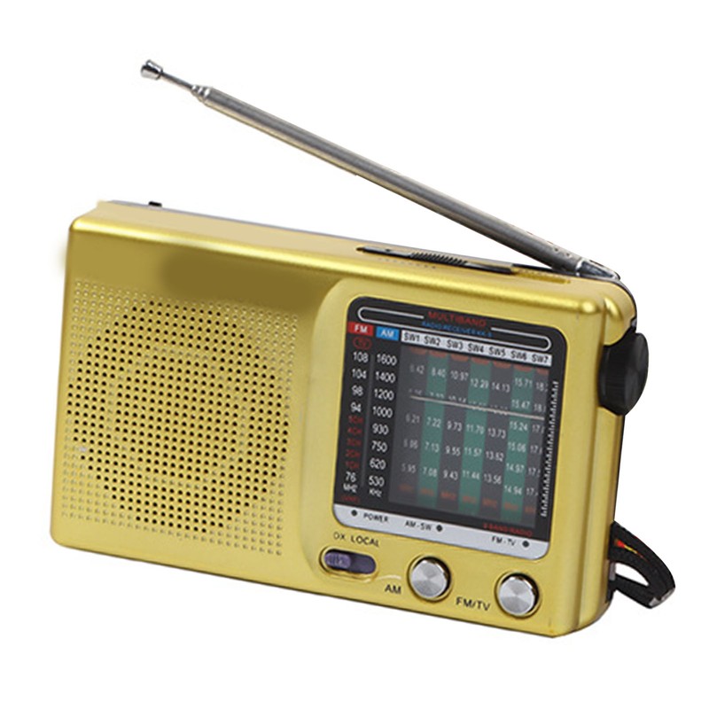 Full Band Radio Portable Digital Retro Multifunction Handheld Radio Recorder