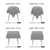 mylacerhome 2 Pack Small Square Table Cloth 36X36 Inch Black
