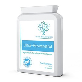 Ultra-Resveratrol 150mg 90 Capsules - High Strength 150mg Trans Resveratrol - High Potency Targeted Release Antioxidant Supplement