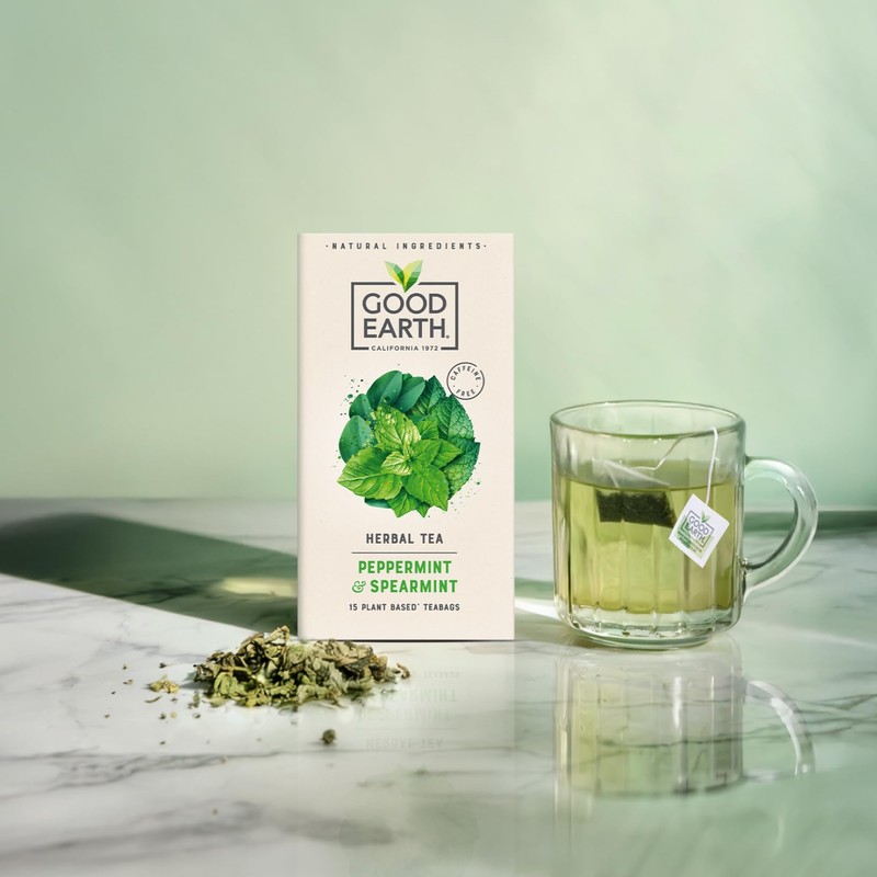 Good Earth Tea Co. Peppermint & Spearmint Tea Bags –