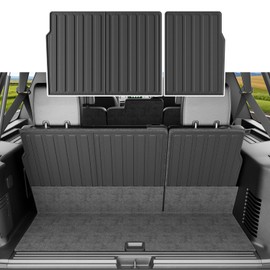 xipoqix 7&8 Seats Cargo Mat Compatible with 2003-2017 Ford Expedition Lincoln Navigator Trunk Mat 3rd Row Backrest Cargo Liner 2PCS Trunk Liner Replacement for 2003-2017 Ford Expedition Accessories