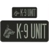 K-9 UNIT EMBROIDERY PATCH 4X10 and 2x5 hook ON BACK