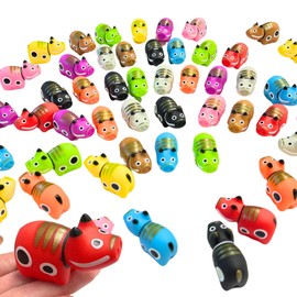 [Happy Festival Supplies] Puka Puka Puka Colorful Bekozu (10 Colors in Total, 50 Pieces) Scooping Play Toy, Prizes [Festivals/Events/Children's Associations/Stalls/Festivals] Akabeko Figurine