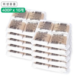 고급나무면봉 4000P (100Px40개)/위생면봉/멸균/아기/유아/고급 Premium Wooden Cotton Swabs 4000P (100Px40 Packs) / Hygienic Cotton Swabs / Sterile / Baby / Infant / Premium