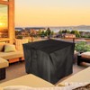 TwoPone Fire Pit Cover Square - Waterproof Windproof Anti-UV Heavy