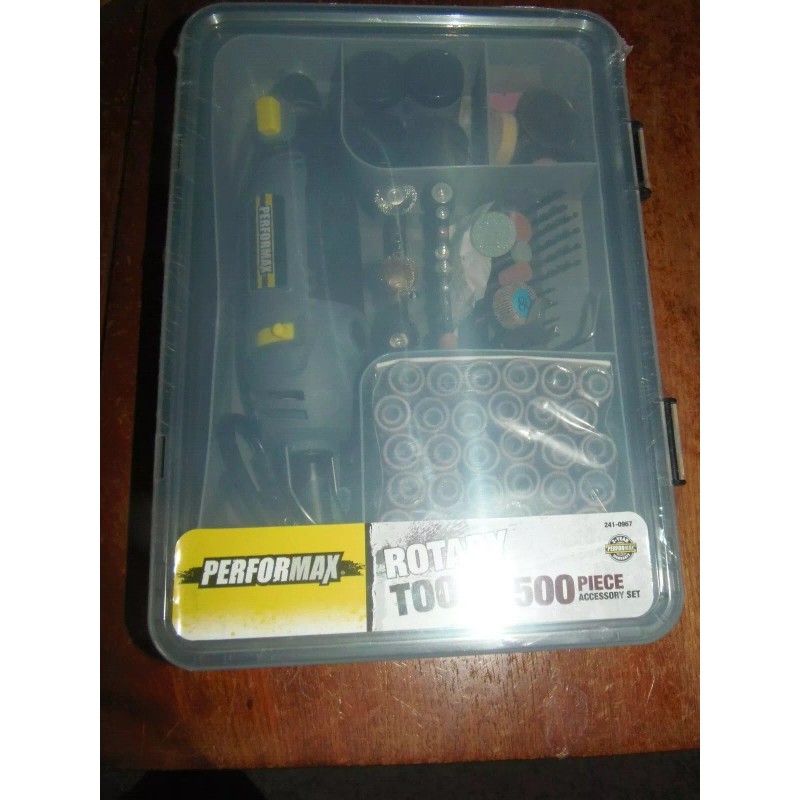 PERFORMAX ROTARY TOOL WITH 500 PIECE ACCESSORY SET(2-PO-135)