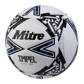 Mitre Unisex-Adult Impel Lite 360 24 Football, White/Black/Botn Blue, 5