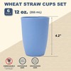 Wheat Straw Cups 6 PCS Good Alternative to Plastic Reusable