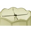 9x18x13 Scalloped Bell Lampshade Eggshell with Brass Spider fitter -