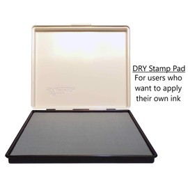 Uimprint Extra Large 8'' x 12'' Industrial Rubber Stamp Ink Pad in Metal Case, Dry (No Ink) Stamp Pad