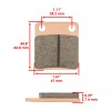 Caltric Brake Pads for Yamaha Kodiak 400 YFM400 Front Rear