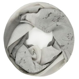 Gloop Loop Scarf Women's Scarf Tube Scarf Round Scarf Plain Colour Loop Scarf, 01072a4 Dark Grey