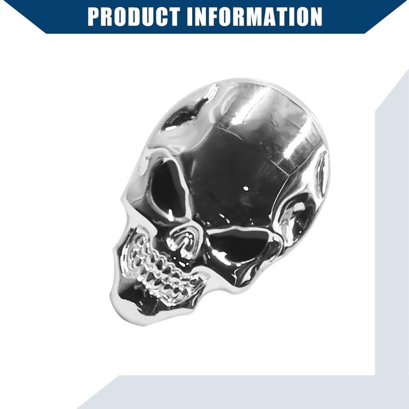 Hihaha Car 3D Sticker/Outer for Car Motorcycle/Durable/Silver Tone 1 Pcs