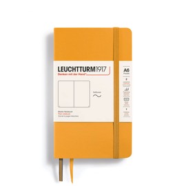 LEUCHTTURM1917 365645 Notebook Pocket (A6), Soft Cover, 123 Numbered Pages, Rising Sun, Blank