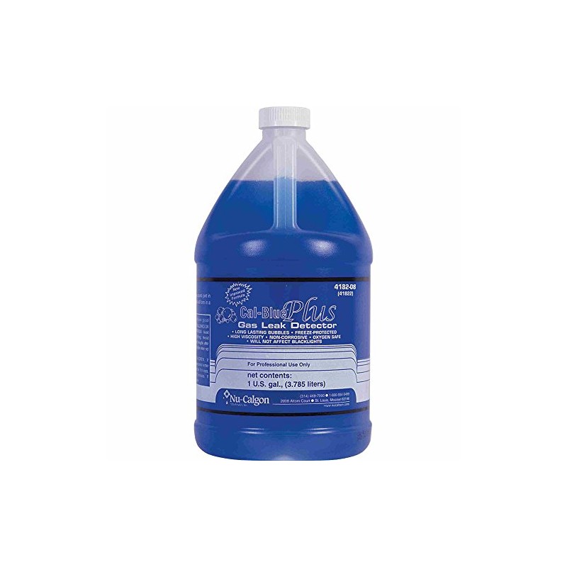 Nu-Calgon 4182-08 Cal-Blue Plus Gas Leak Detector, 1 Gallon Bottle