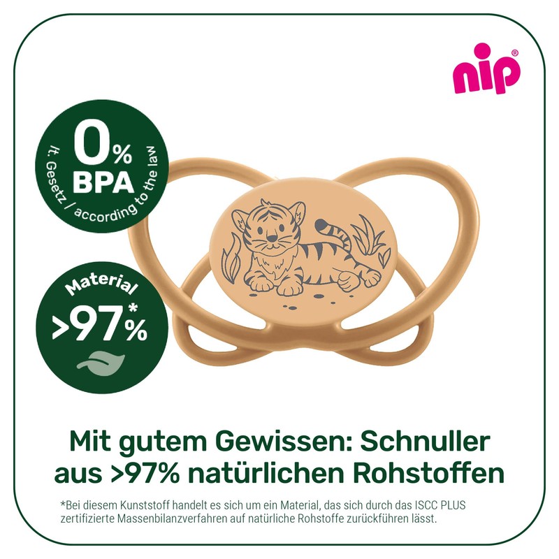 NIP Butterfly: Skin & Tooth-Friendly Dummy, Flat Teat, Soft &