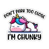 eDesign 2-Pack Don't Park Too Close I'm Chunky Decal Vinyl