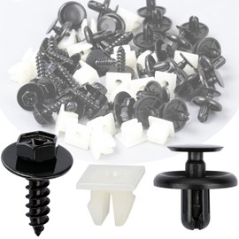 OAUTOO 20Sets Front Bumper Engine Under Cover Retainer Kit Compatible with Toyota & Lexus 90467-07201 90189-06193 90159-60477