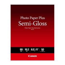 Canon Semi Gloss Inkjet Photo Paper, Letter Size (50 Sheets) for MX922, MG7720, MG6820, iP8720, iP110, MG3620 - SG-201 LTR(50)