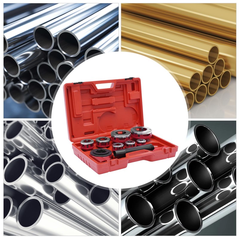 VPABES Pipe Threader Kit,Manual Ratcheting Pipe Threader Kit Ratcheting Pipe