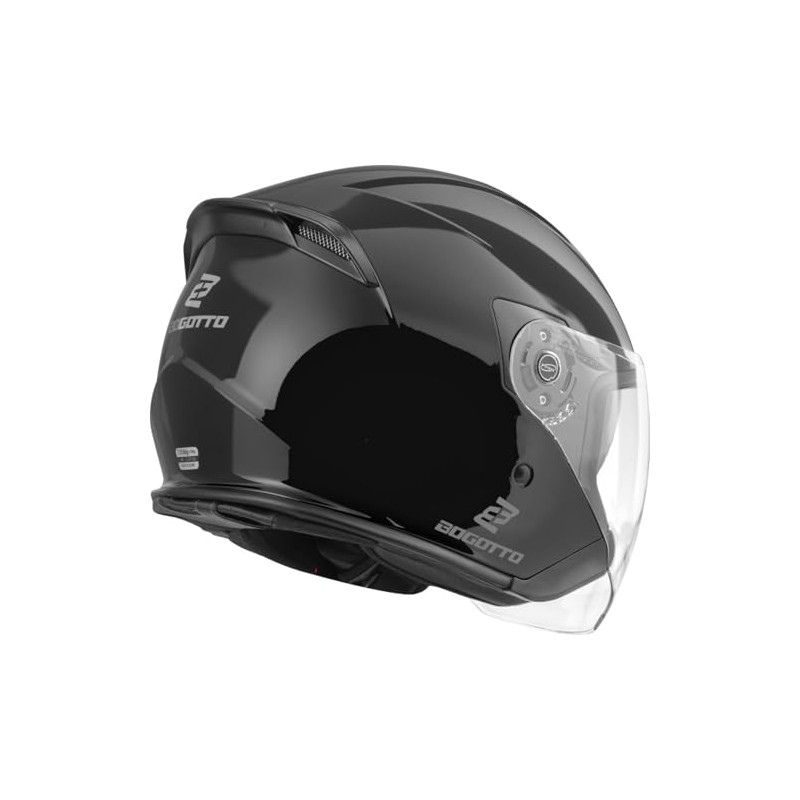 Bogotto H586 Jet Helmet, Black, M