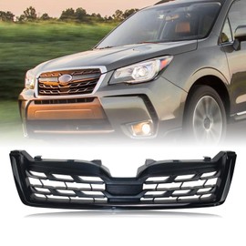 Front Grill for 2014-2018 Subaru Forester Gloss Black,(1*Grille,Screw)