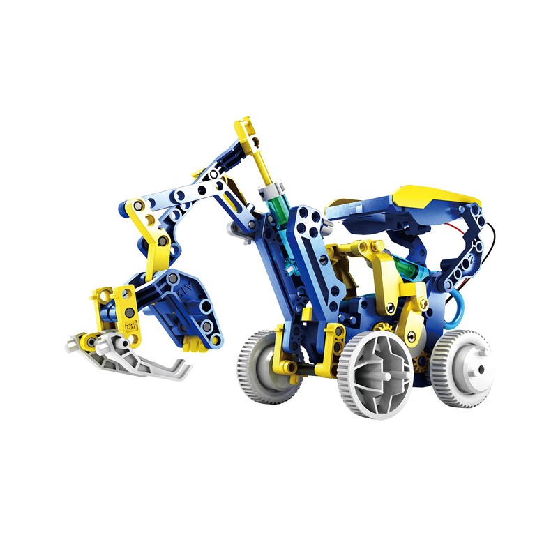 CONSTRUCT & CREATE 12 in 1 Solar Hydraulic Construction DIY