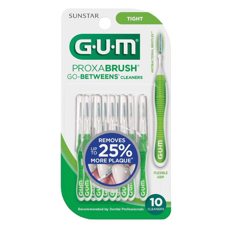 GUM Proxabrush Go-Betweens - Tight - Interdental Brushes - Soft