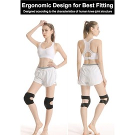Knee Pads for Women & Men, Soft Dance Knee Pads with Adjustable Bands, Volleyball Knee Pads for Women Men Wrestling Knee Pads Wrestling Gear, Knee Pro